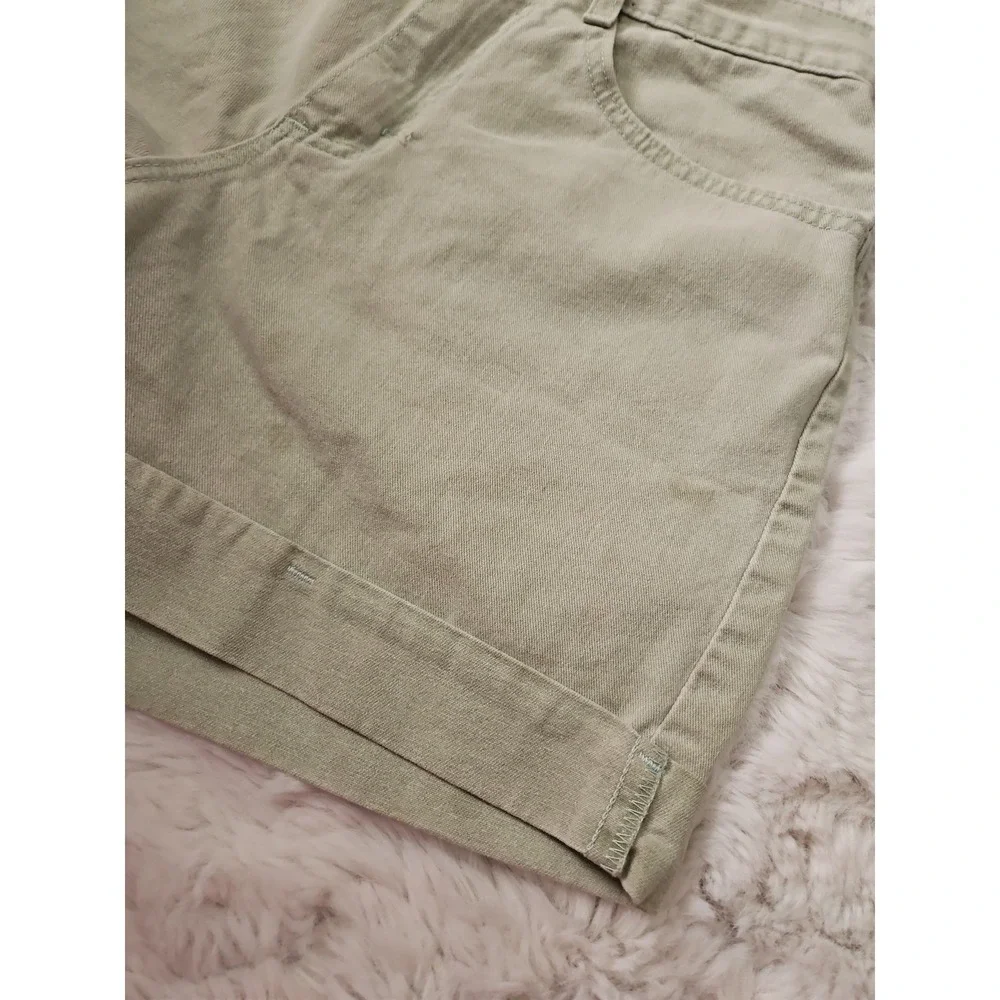 VTG 90s Denim Riders High Waisted Sage Green Shorts Women's Size 6M 26